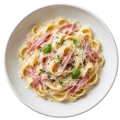 pasta panna & prosciutto